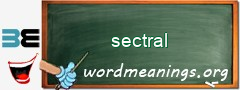 WordMeaning blackboard for sectral